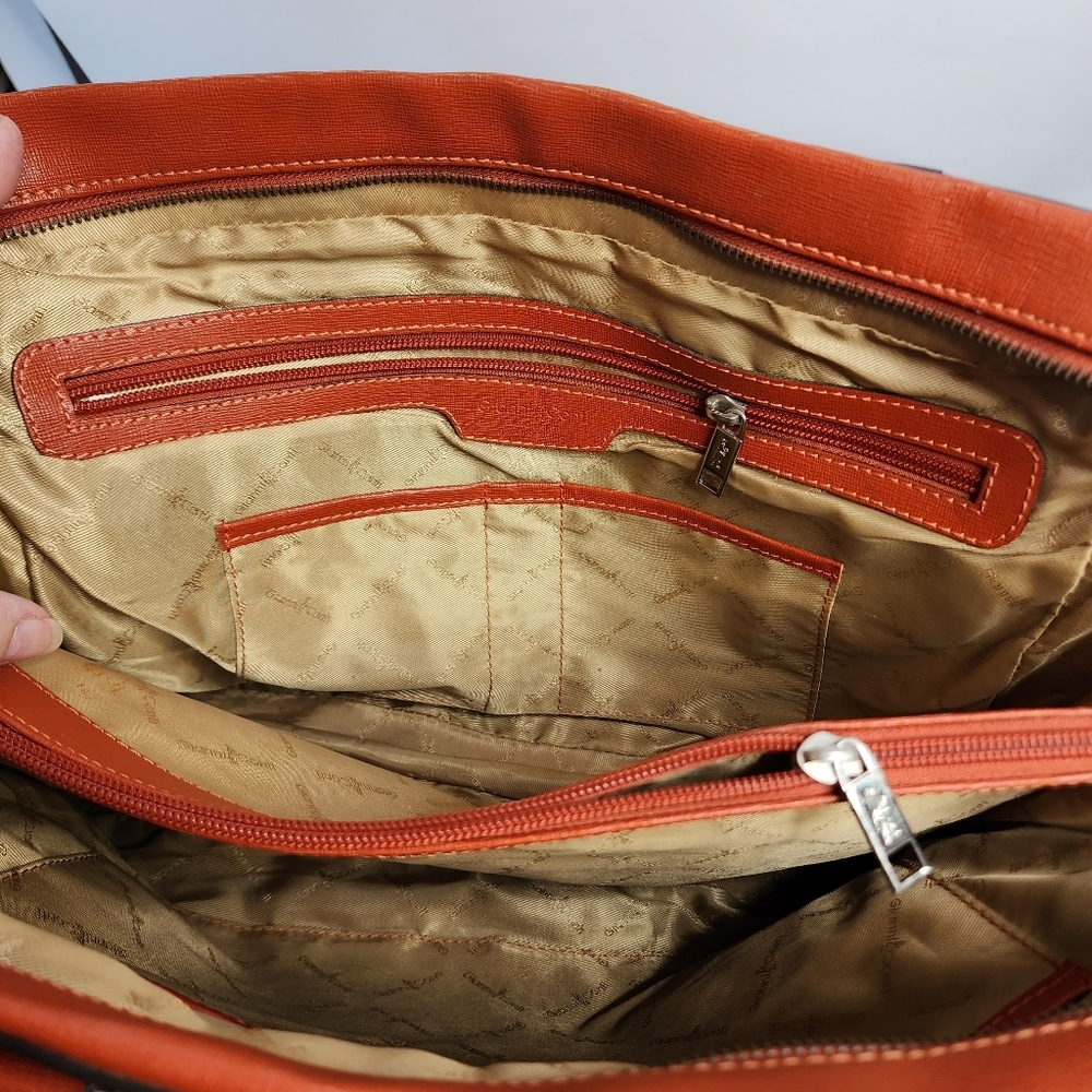 Gianni Conti shoulder bag, cognac, earth, rust colour - Picture 2 of 16